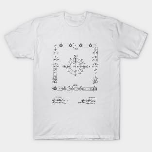 Board Game Vintage Patent Hand Drawing T-Shirt